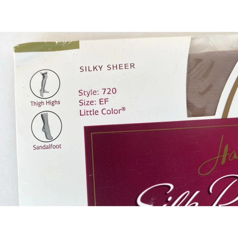 Vintage Hanes Pantyhose Lot of 3 Silk Sheer Control Top New in Box
